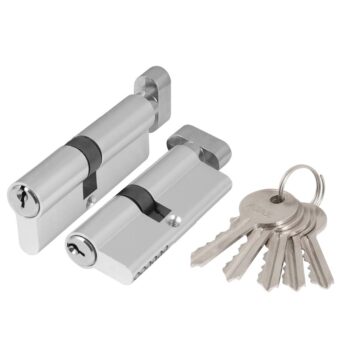 Цилиндровый Ajax (Аякс) механизм (AZ102/100) AZ1002Knob100 (45+10+45) CP хром